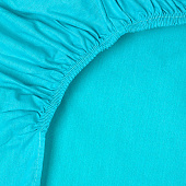 Простынь на резинке 180х200 хлопок Mariya DeLuxe С-ПР-Р-180 сине-зеленый 90106ф Простынь на резинке 180х200 хлопок Mariya DeLuxe С-ПР-Р-180 сине-зеленый 90106ф