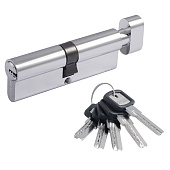 Цилиндр ключ/вертушка МЦ-ЛПУВ-90 (хром) (45-45) перф.кл. Нора-М Цилиндр ключ/вертушка МЦ-ЛПУВ-90 (хром) (45-45) перф.кл. Нора-М