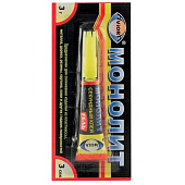 Cуперклей-ГЕЛЬ Секундный "AVIORA" МОНОЛИТ 3 г Cуперклей-ГЕЛЬ Секундный "AVIORA" МОНОЛИТ 3 г