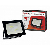 Прожектор LED СДО-7 70Вт 6500К IP65 черный /IN HOME Прожектор LED СДО-7 70Вт 6500К IP65 черный /IN HOME
