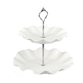  Блюдо 2-х ярусное "Маршмеллоу" фарфор, 530163 