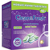 Таблетки для посудомоечных машин Clean&Fresh ECO All in 1, 100 таб. Таблетки для посудомоечных машин Clean&Fresh ECO All in 1, 100 таб.