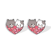 Серьги-клипсы GIRLY "Two cats" Серьги-клипсы GIRLY "Two cats"