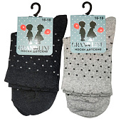  Носки детские Grand Line, Д-10, горошек, ассорти, р. 12-14 