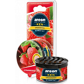 Ароматизатор на панель AREON KEN BLISTER Strawberry Клубника