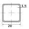  Труба профильная  20х20х1,5 L=3 