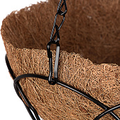  Кашпо подвесное, с кокосовой корзиной, диаметр 25 см// Palisad 