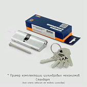 Цилиндр ключ/ключ МЦ-ЛПУ-90 (хром) (45-45) перф.кл. Нора-М Цилиндр ключ/ключ МЦ-ЛПУ-90 (хром) (45-45) перф.кл. Нора-М