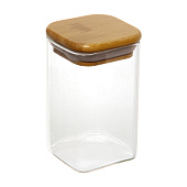 Банка для хранения 250мл "Хай-Тек" стекло с бамбуковой крышкой, 6х10см 300-692 Банка для хранения 250мл "Хай-Тек" стекло с бамбуковой крышкой, 6х10см 300-692