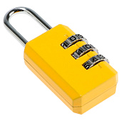  Замок навесной кодовый ТУНДРА ZK003 цвет желтый 