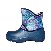 Сапоги женские "Флер", одуванчики темно-синий, СП-253, размер 37-38 Сапоги женские "Флер", одуванчики темно-синий, СП-253, размер 37-38