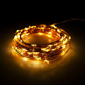  Садовая гирлянда-нить 100LED желтый теплый SLR-G03-100Y /ФАZA 