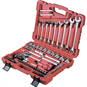 Набор слесарно-монтажный, 112 предм., 1/2", 1/4", 5/16", Matrix PROFI 13586, с квадратами