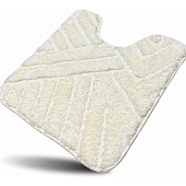 Коврик для туалета 50х50 Кьяра белый HY2310001-1 Коврик для туалета 50х50 Кьяра белый HY2310001-1