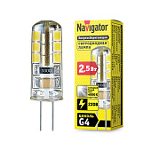 Лампа LED 2.5Вт 4000К G4 нейтр. бел.Navigator 71359 Лампа LED 2.5Вт 4000К G4 нейтр. бел.Navigator 71359