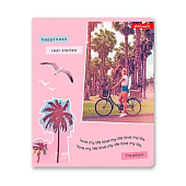 Тетрадь А5 96л скрепка клетка картонная обложка, софт тач, лак, Розовое настроение, 96ТСК_12_3_1 Тетрадь А5 96л скрепка клетка картонная обложка, софт тач, лак, Розовое настроение, 96ТСК_12_3_1