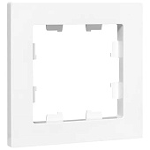  Рамка для розеток и выключателей, 1 пост, цвет белый, EKF Эпика 