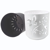 Кашпо для цветов 1,25л d13 "Колибри" Антрацит 351-995 Кашпо для цветов 1,25л d13 "Колибри" Антрацит 351-995