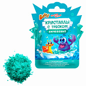  Кристаллы с треском детские Baffy КУПАЙСЯ ВЕСЕЛО! Бирюзовый 10г 