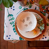 Скатерть (рогожка) 220х144 Доляна Eucalyptus 4682755