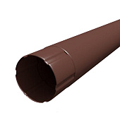 Труба водосточная 125/90 3м Optima, Коричневый Ral:8017 Труба водосточная 125/90 3м Optima, Коричневый Ral:8017