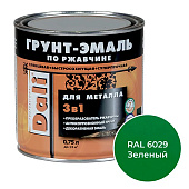 ГРУНТ - ЭМАЛЬ по ржавчине "DALI" зеленый RAL 6029-0,75л ГРУНТ - ЭМАЛЬ по ржавчине "DALI" зеленый RAL 6029-0,75л