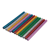 Клеевой стержень 7/100мм Цветной с Блестками Блистер REXANT ( уп.12шт.) Клеевой стержень 7/100мм Цветной с Блестками Блистер REXANT ( уп.12шт.)