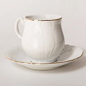  Чашка для чая 310 мл с блюдцем 160 мм Thun Bernadotte, декор "Отводка золото" БТФ0168 