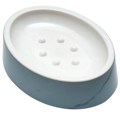  Мыльница Marble пластик 106216 Delphinium 