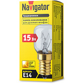 Лампа Navigator T25 15 Вт E14 (для духовых шкафов)/61207 Лампа Navigator T25 15 Вт E14 (для духовых шкафов)/61207