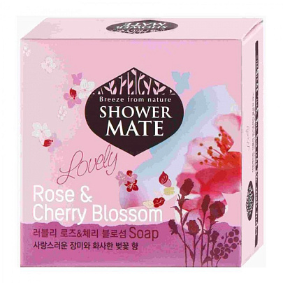  Мыло косметическое Shower Mate "Розовое" 100 г 