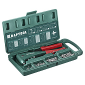  Заклепочник, KRAFTOOL "NX-5" 31173-H6, усиленный литой к d=2,4-4,8 мм - Al и сталь, d=2,4-4,0 - нерж сталь, в боксе, с набором заклепок 