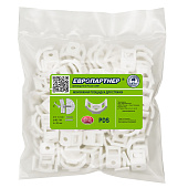  Монтажная площадка для стяжки 100шт, белая, пакет, PDS 