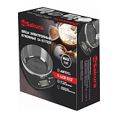  Весы кухон, 7кг, черн SA-6078BK 