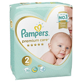 Подгузники PAMPERS Premium Care Mini (4-8кг) Микро Упаковка 20