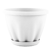 Кашпо "Знатный" D320мм 11,0л с/п белый Мп305Б Кашпо "Знатный" D320мм 11,0л с/п белый Мп305Б