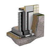 Гидроизоляция фундамента ТЕХНОНИКОЛЬ 10х1м Гидроизоляция фундамента ТЕХНОНИКОЛЬ 10х1м