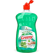 Средство для мытья посуды Greeny Light Алоэ вера 1000 мл. Clean&Green CG8156 Средство для мытья посуды Greeny Light Алоэ вера 1000 мл. Clean&Green CG8156