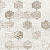  Плитка  30х60 MARMO MILANO Nexagon светло-серый 8МG151 /Golden Tile (1,44м2) 
