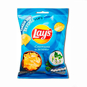  Чипсы Lay's Сметана Зелень 37гр 