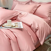  Комплект постельного белья Mariya DeLuxe, евро, наволочки 50х70 см, Б-КПБ-евро-розовый 