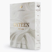 Комплект постельного белья Sateen De Luxe Евро сатин Бриллиантовый белый Комплект постельного белья Sateen De Luxe Евро сатин Бриллиантовый белый