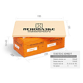  Экструзионный пенополистирол ПЕНОПЛЭКС КОМФОРТ 1185х585х20мм С (0,693м2) 