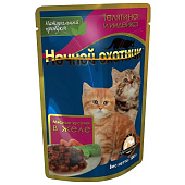  Влажный корм для котят Ночной охотник, 100г, Телятина ягненок 