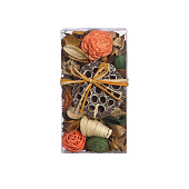  Набор сухоцветов из натуральных материалов, с ароматом апельсина, Д200 Ш105 В60, короб 