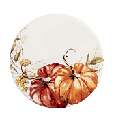 Подставка под кружку Light pumpkin 11 см, круглая,белая, Тыквы ANLAF-YUXIN-137