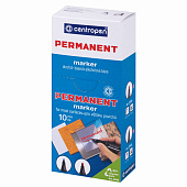  Маркер перманентный черный CENTROPEN 2836, круглый наконечник, 2 мм, ш/к 00559 