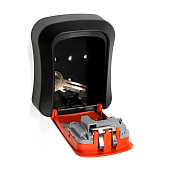 Сейф-ключница кодовая металл, пластик, оранжевый ТУНДРА Сейф-ключница кодовая металл, пластик, оранжевый ТУНДРА