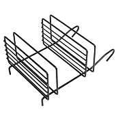 Полка двухъярусная малая, черный матовый, MX-066 BL Полка двухъярусная малая, черный матовый, MX-066 BL