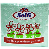 Салфетки бумажные Solfi 1 слой  цветные 50 штук Омск